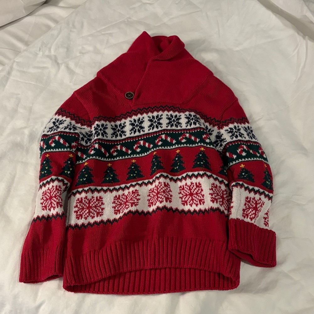 The Children's Place Vibrant Red Knit Sweater